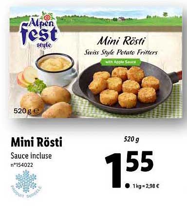 mini rösti alpen fest style