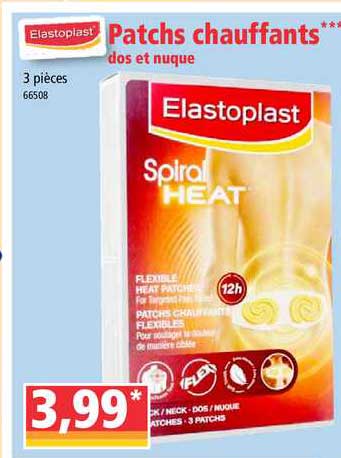 patchs chauffants dos et nuque elastoplast