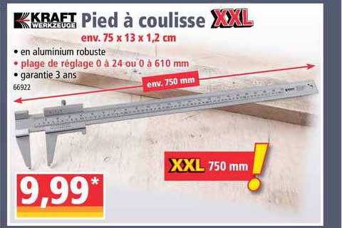 pied à coulisse kraft