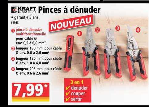 pinces à dénuder kraft