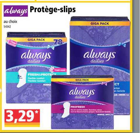 protège-slips always