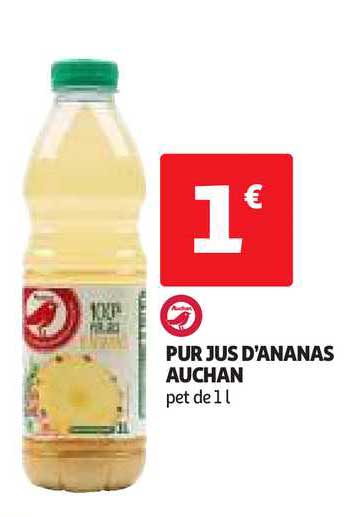pur jus d'ananas auchan
