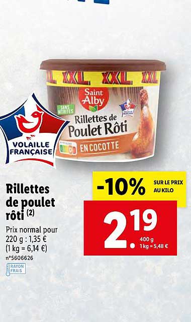 rilettes de poulet rôti saint alby