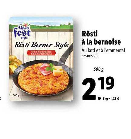 rösti à la bernoise alpen fest style