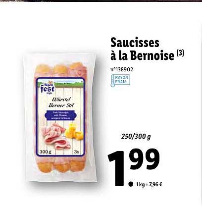 saucisses à la bernoise alpen fest