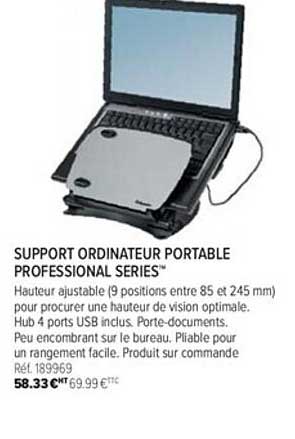 support ordinateur portable professional series