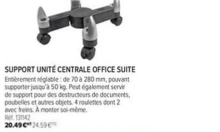 support unité centrale office suite