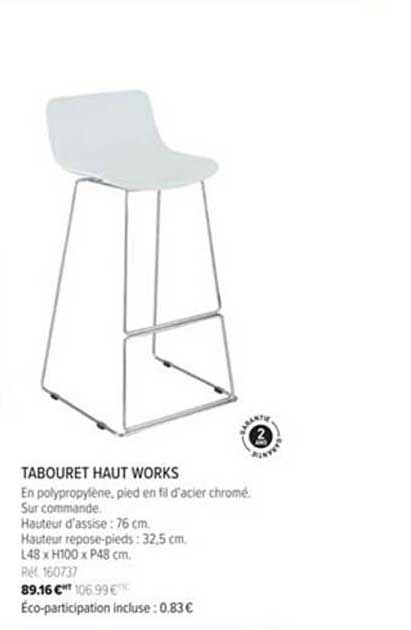 tabouret haut works