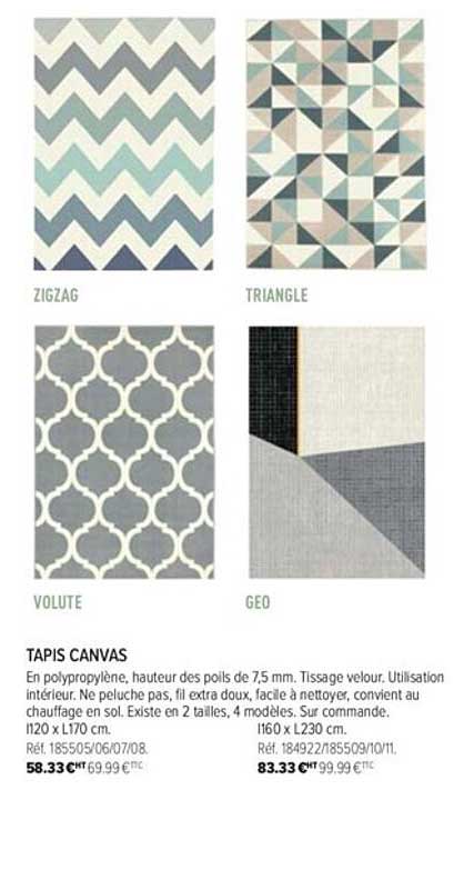 tapis canvas