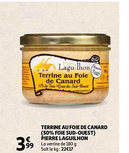terrine au foie de canard (50% sud-ouest) pierre laguilhon
