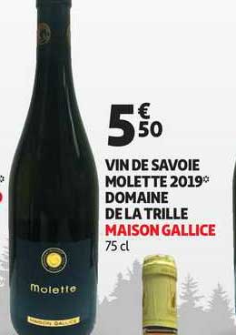 vin de savoie molette 2019 domaine de la trille maison gallice
