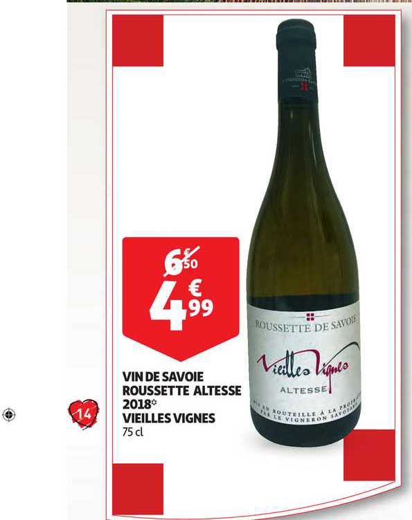 vin de savoie roussette altesse 2018 vieilles vignes