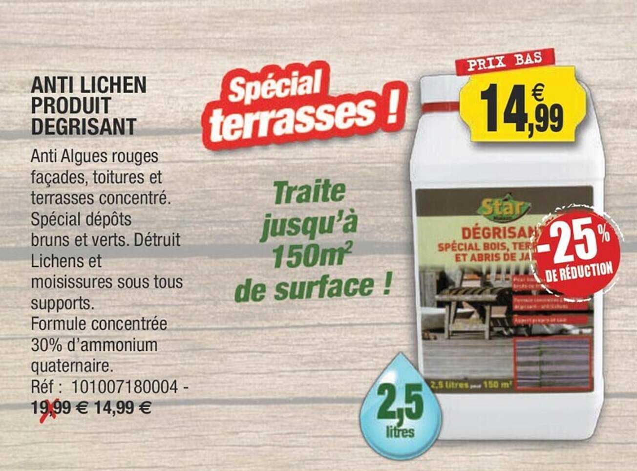 anti lichen produit dégrisant