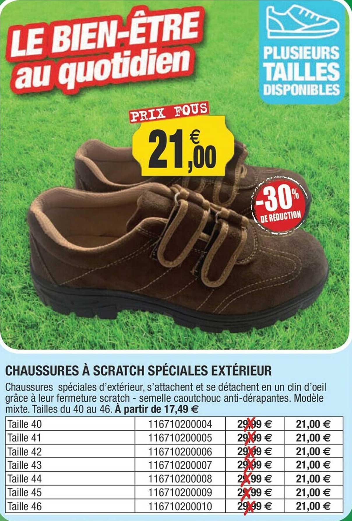 Chaussures à Scratch Spéciales Extérieur