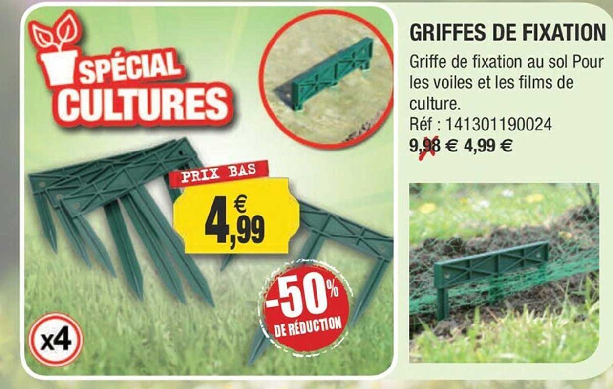 griffes de fixation