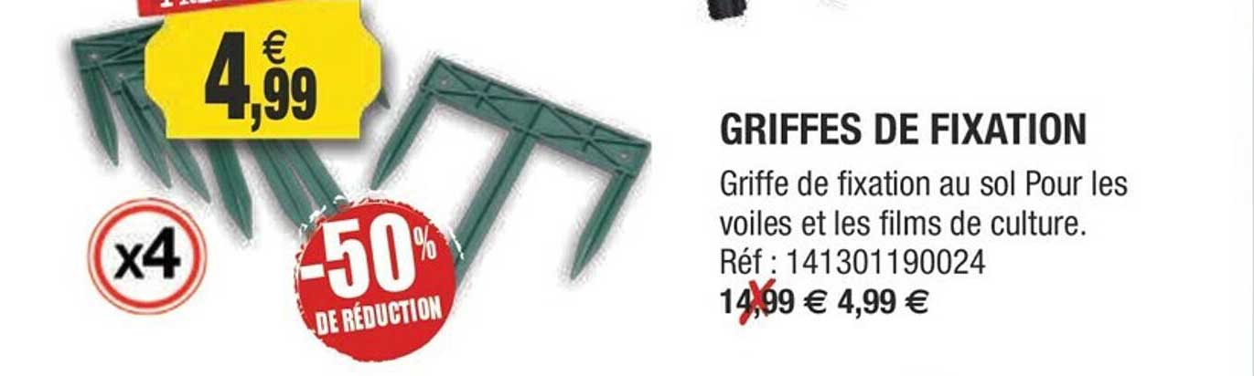 griffes de fixation