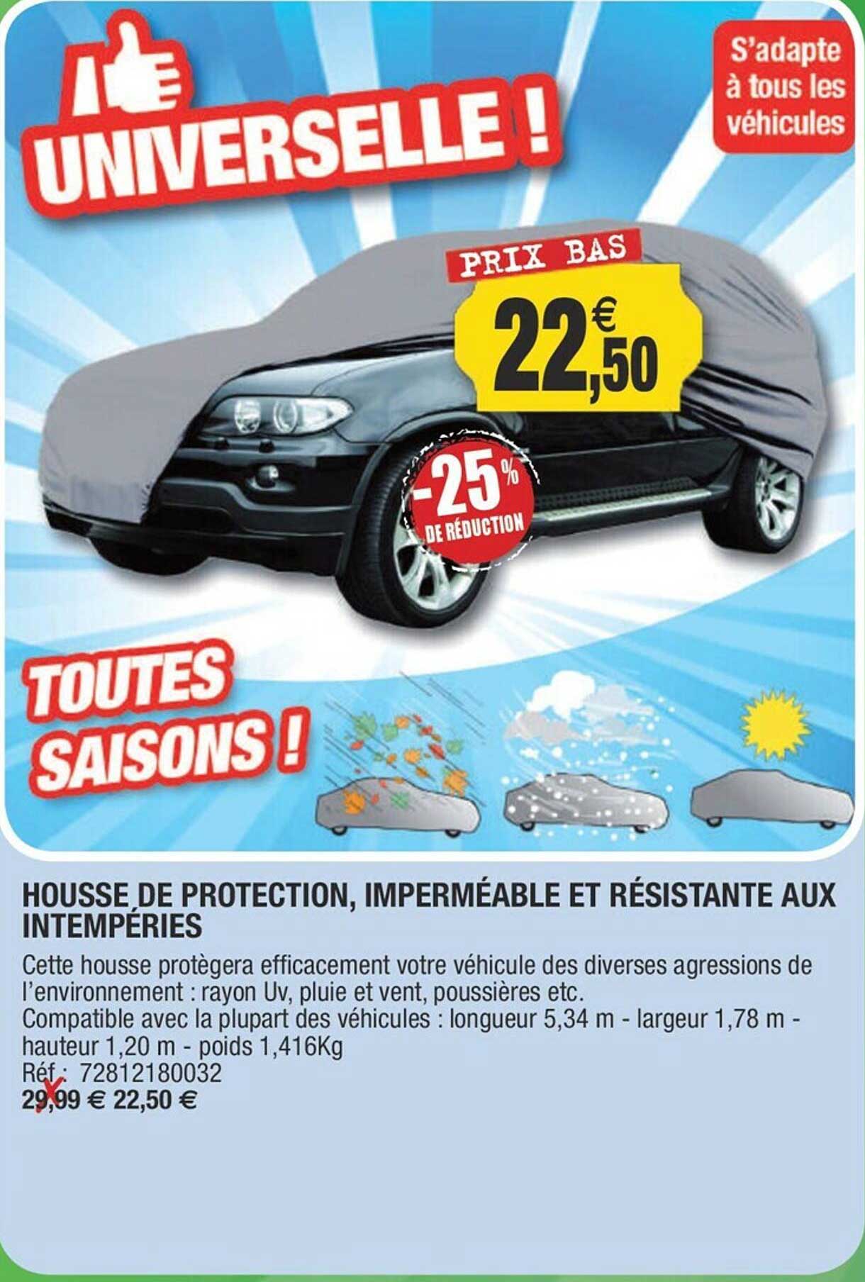 housse de protection, imperméable et résistante aux intempéries