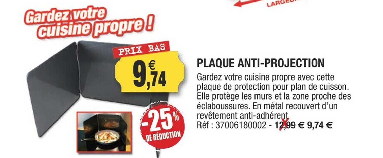 plaque anti-projection