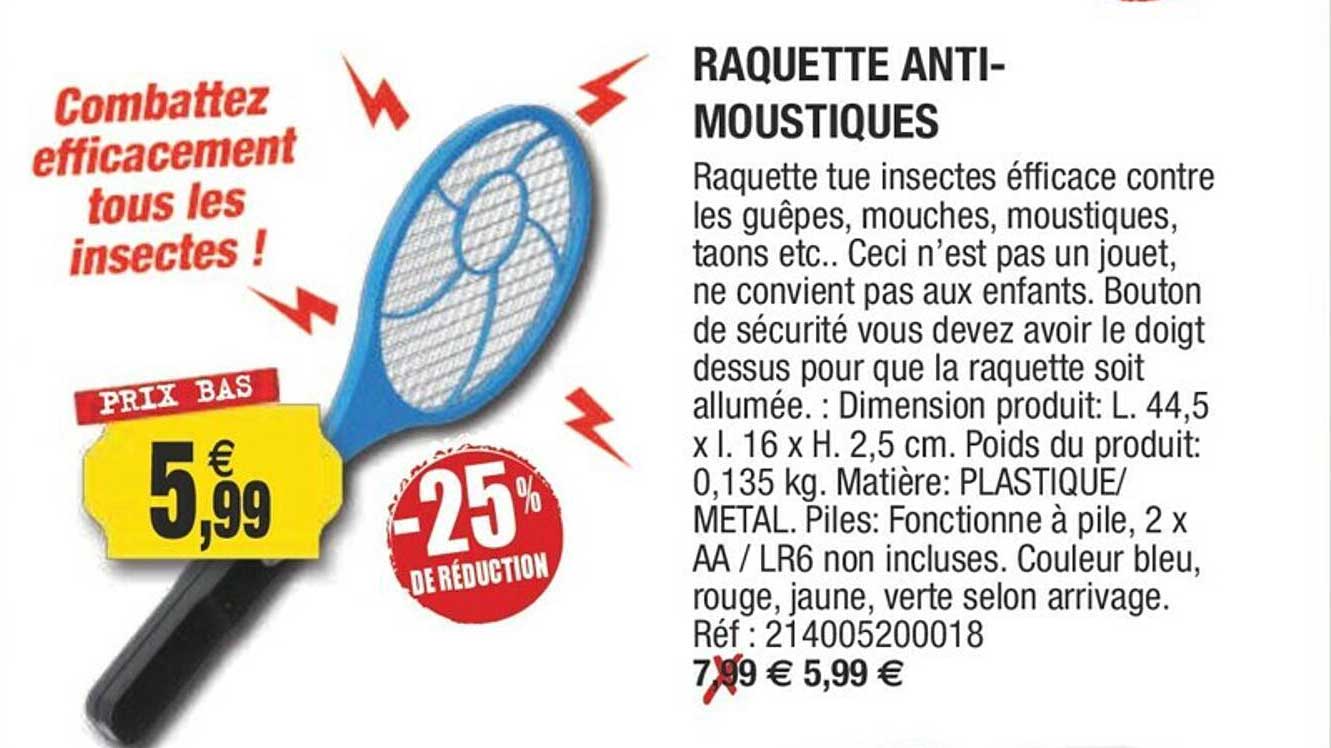 raquette anti-moustiques