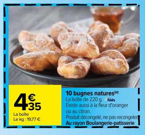 10 bugnes natures