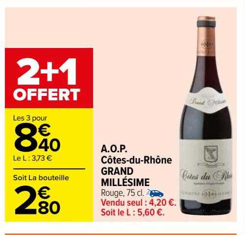 a.o.p. côtes-du-rhône grand millésime