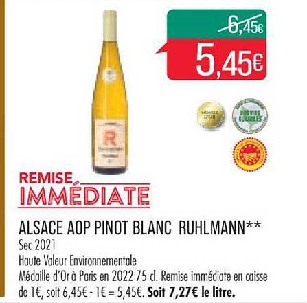 alsace aop pinot blanc ruhlmann