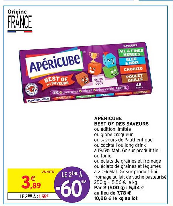 Apéricube Best Of Des Saveurs