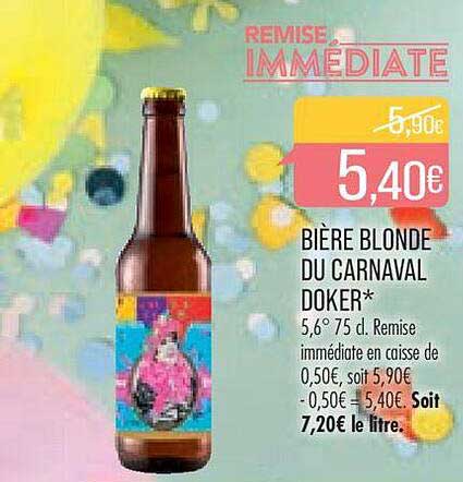 Bière Blonde Du Carnaval Doker