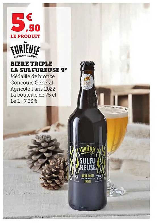bière triple la sulfureuse 9° la furieuse
