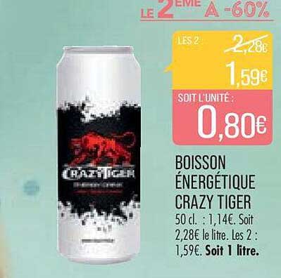 boisson énergétique crazy tiger