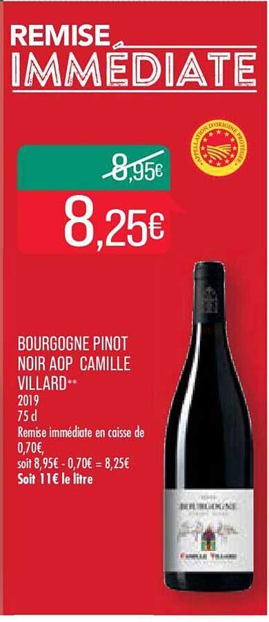 Bourgogne Pinot Noir Aop Camille Villard 2019