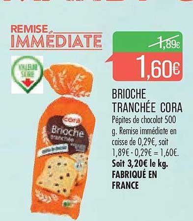 Brioche Tranchée Cora