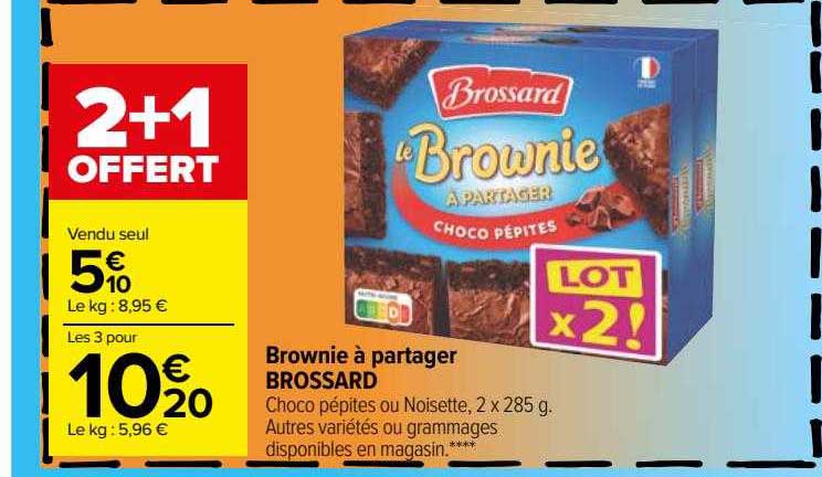 brownie à partager brossard