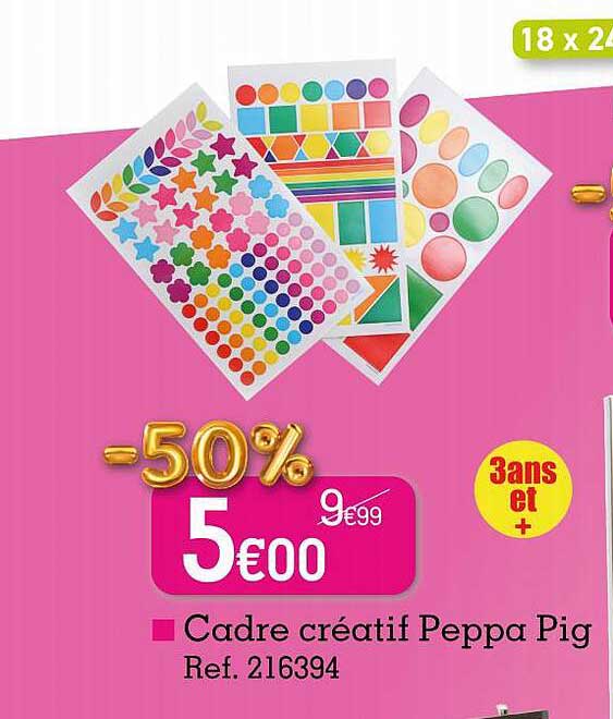 cadre créatif peppa pig