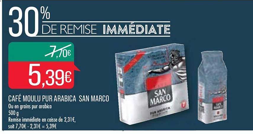 café moulu pur arabica san marco