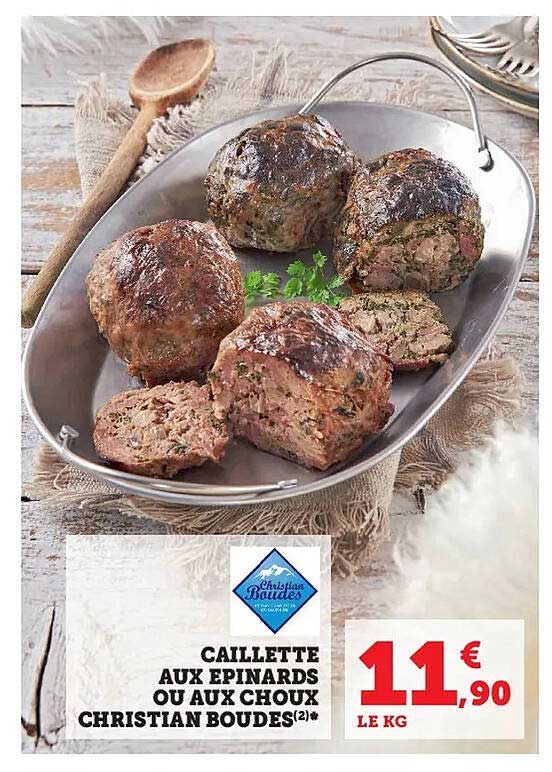 caillettes aux épinards ou aux choux christian boudes