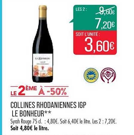Collines Rhodaniennes Igp Le Bonheur