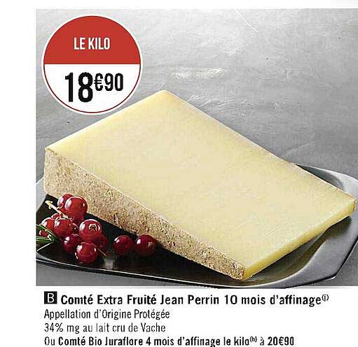 Comté Extra Fruité Jean Perrin 10 Mois D'affinage