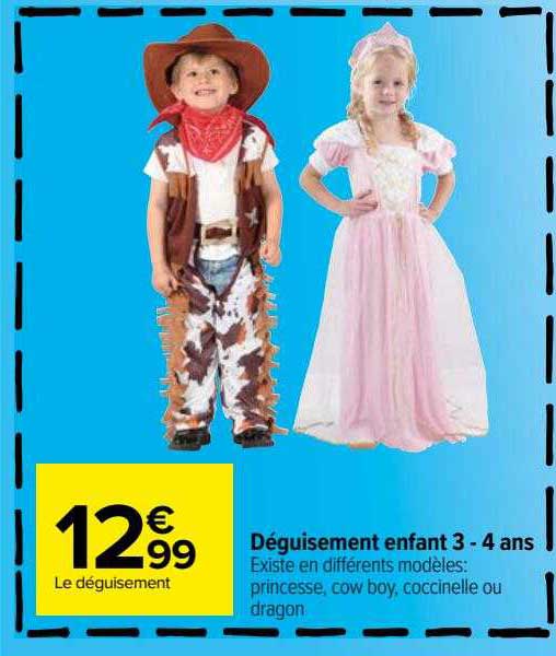 déguisement enfant 3-4 ans