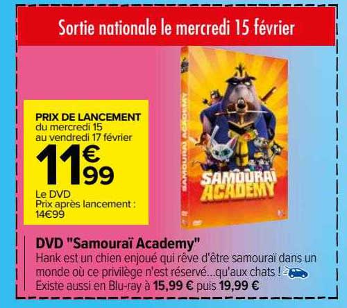 dvd "samouraï academy"