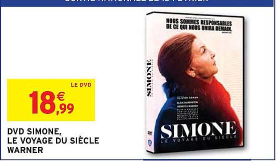 dvd simone, le voyage du siècle warner