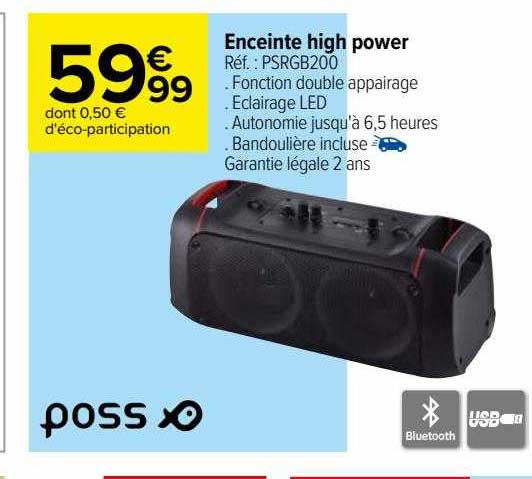 enceinte high power poss