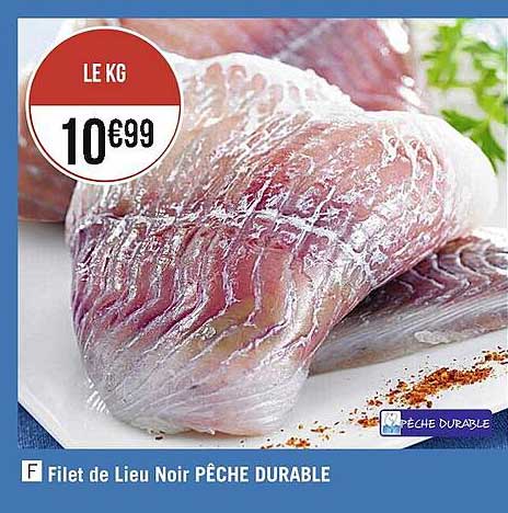 Filet De Lieu Noir Pêche Durable