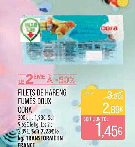 Filets De Hareng Fumés Doux Cora