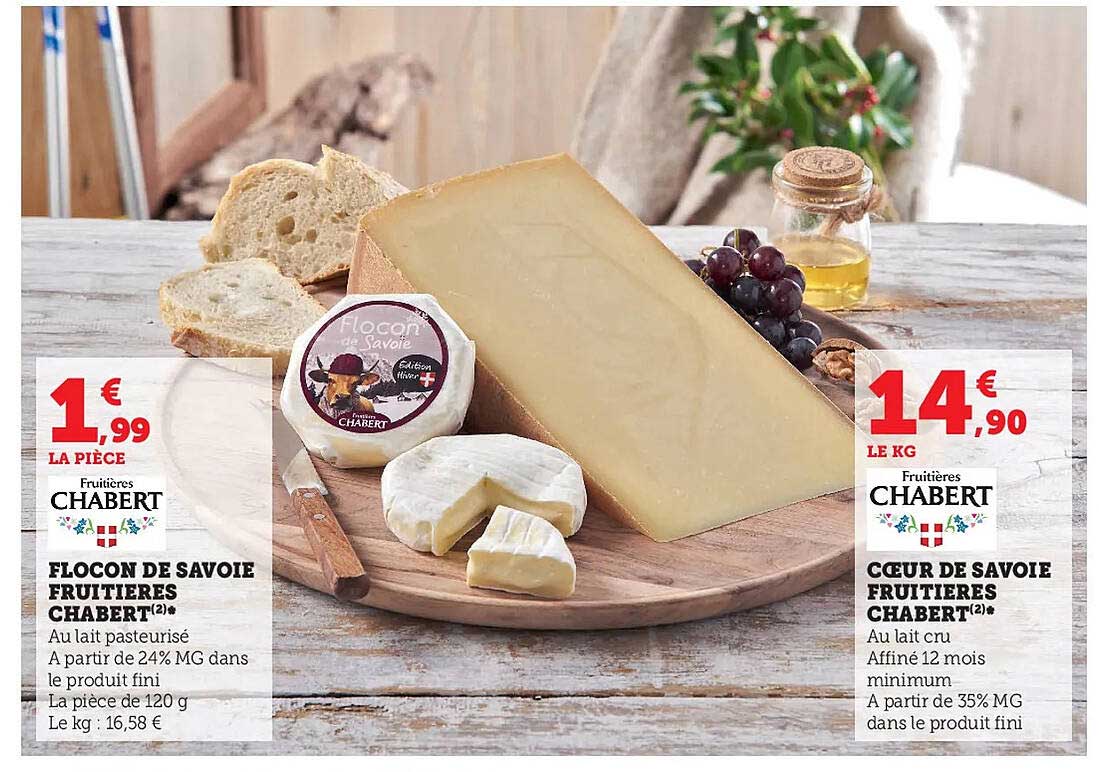 flocon de savoie fruitières chabert, cœur de savoie fruitière chabert