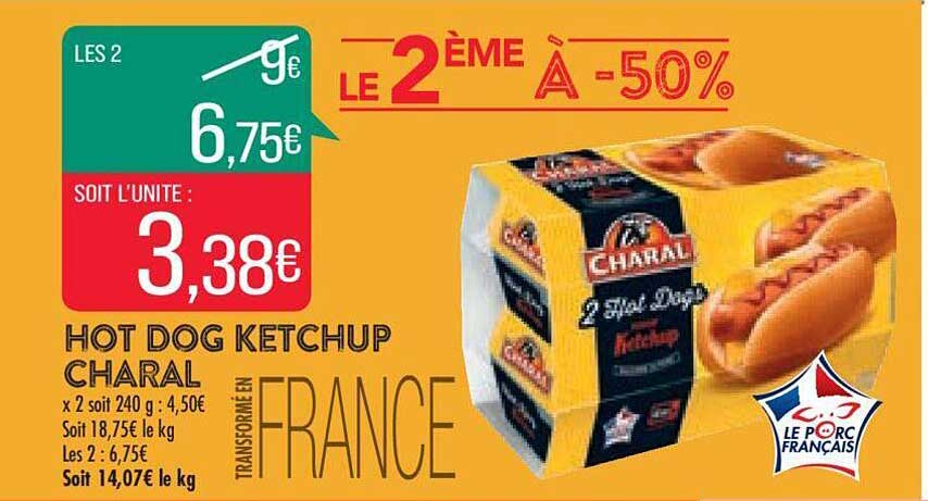 hot dog ketchup charal