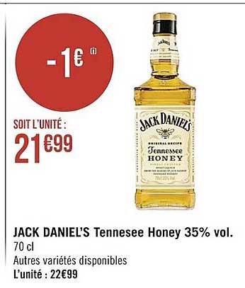 jack daniel's tennessee honey 35% vol
