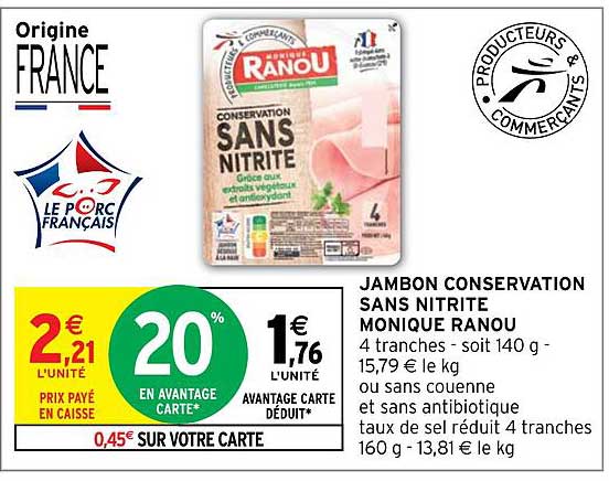 jambon conservation sans nitrite monique ranou