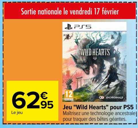 jeu "wild hearts" pour ps5
