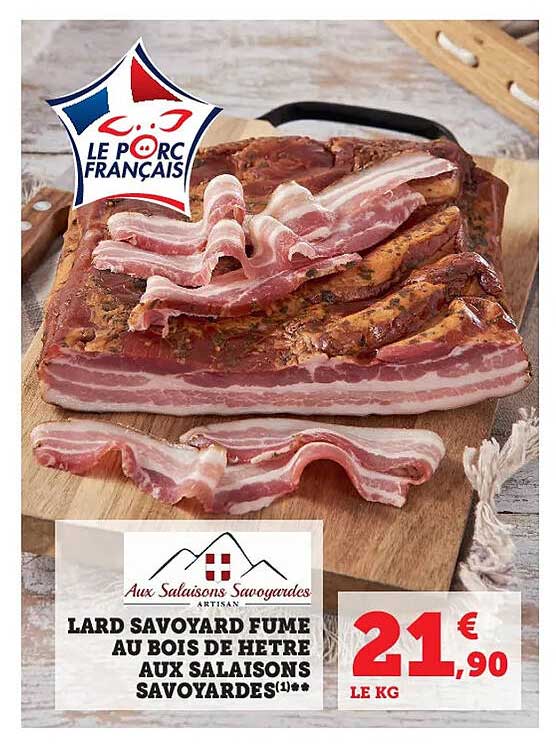 lard savoyard fumé au bois de hêtre aux salaisons savoyardes